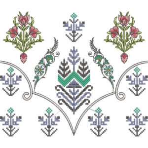 Simple Flower Embroidery Design