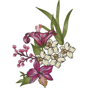 Unique Flower Embroidery Design