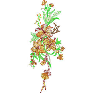 Motive Flower Embroidery Design