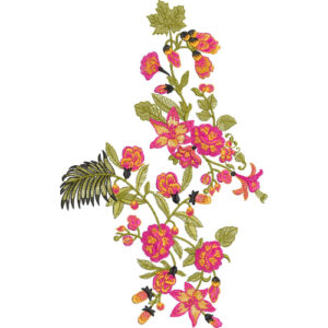 Flower Kurta Embroidery Design