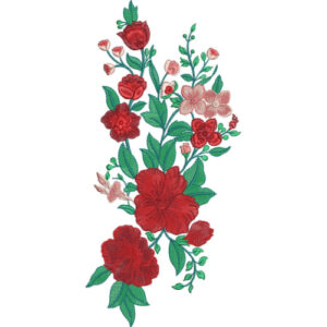 Motive Flower Embroidery Design