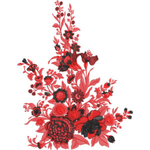 Motive Flower Embroidery Design