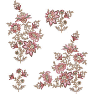 Flower Kurta Embroidery Design