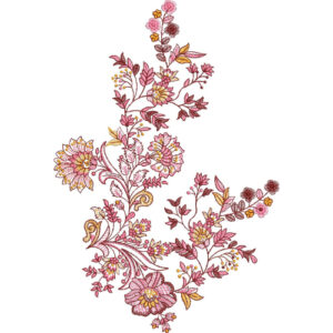 Delicate Flower Embroidery Design