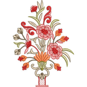 Motive Flower Embroidery Design