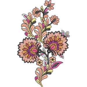 Simple Flower Embroidery Design