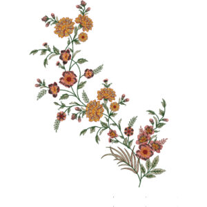 Unique Flower Embroidery Design
