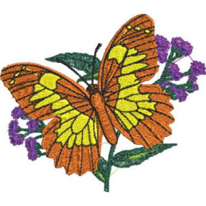 Simple Butterfly Embroidery Design