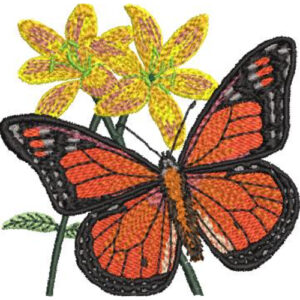 Latest Butterfly Embroidery Design