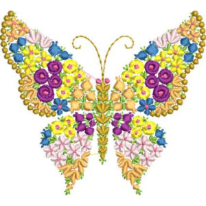 Simple Butterfly Embroidery Design