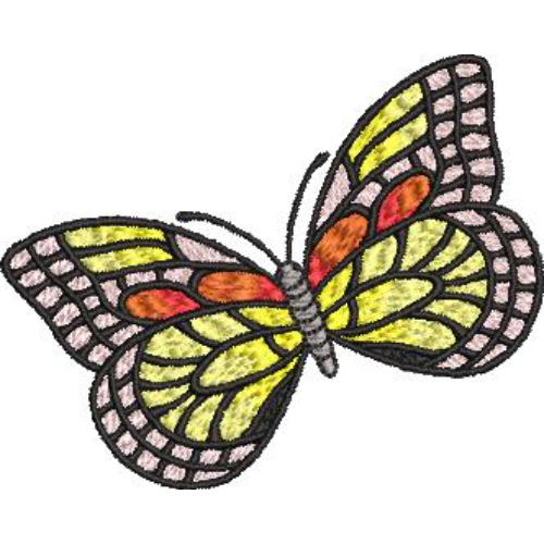 Unique Butterfly Embroidery Design