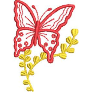 Beautiful Butterfly Embroidery Design