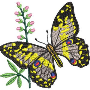 Simple Butterfly Embroidery Design