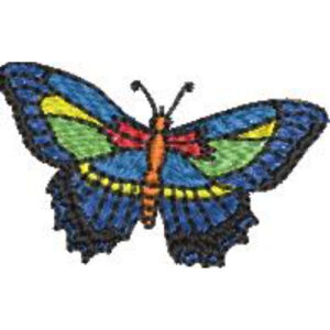 Flower Butterfly Embroidery Design