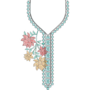 Neckline Chain Stitch Ari Embroidery Design