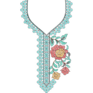 Neckline Chain Stitch Ari Embroidery Design
