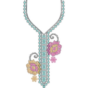 Simple Chain Stitch Ari Embroidery Design