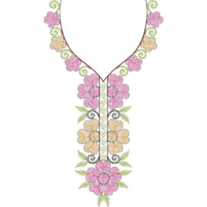 Neckline Chain Stitch Ari Embroidery Design