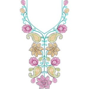 Neckline Chain Stitch Ari Embroidery Design