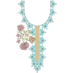 Neckline Chain Stitch Ari Embroidery Design