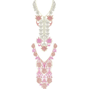 Chain Stitch Flower Embroidery Design