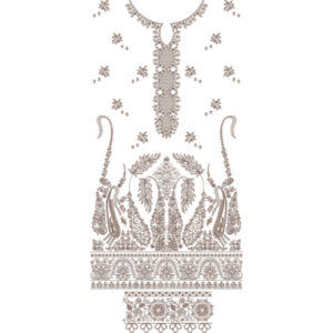 Unique dress Embroidery Design