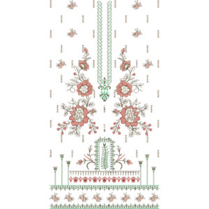 Flower Dress Embroidery Design