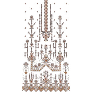 Unique dress Embroidery Design