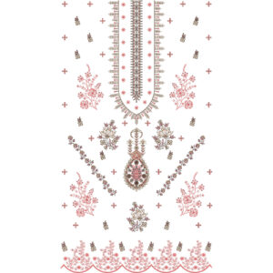 Unique dress Embroidery Design