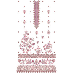Flower Dress Embroidery Design