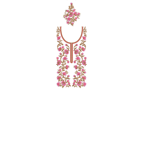 Kaftan Floral Embroidery Design