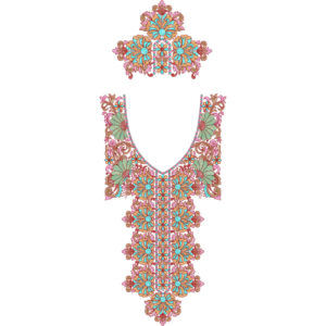 Kaftan Floral Embroidery Design