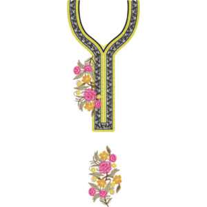 Flower Kaftan Embroidery Design