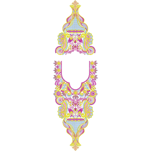 Kaftan Floral Embroidery Design
