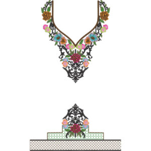 Kaftan Floral Embroidery Design