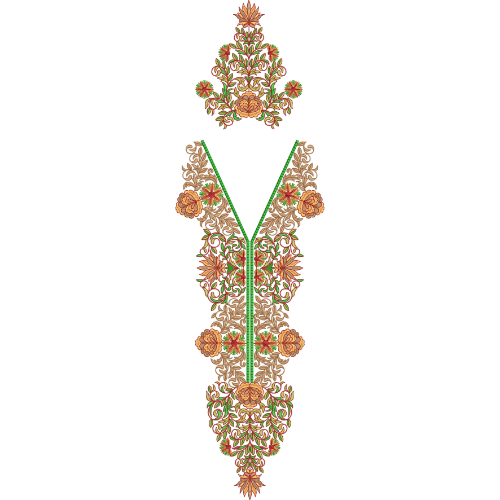 Flower Kaftan Embroidery Design