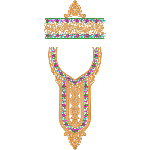 Simple Kaftan Embroidery Design