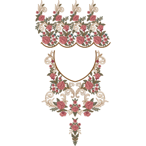 Delicate Kaftan Embroidery Design