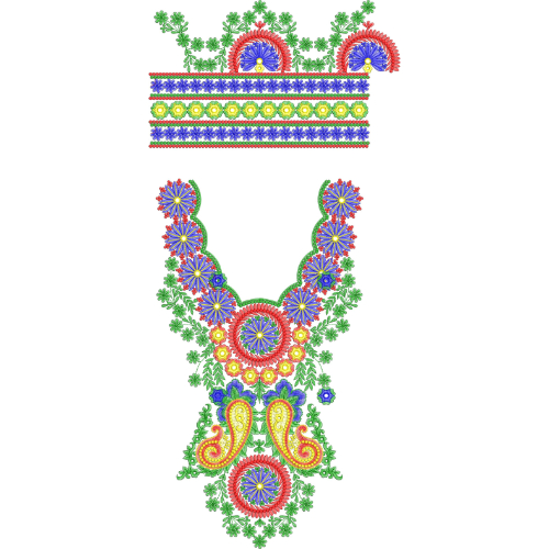 Kaftan Embroidery Design