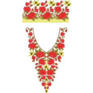 Kaftan Floral Embroidery Design