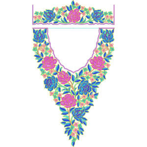 Kaftan Floral Embroidery Design