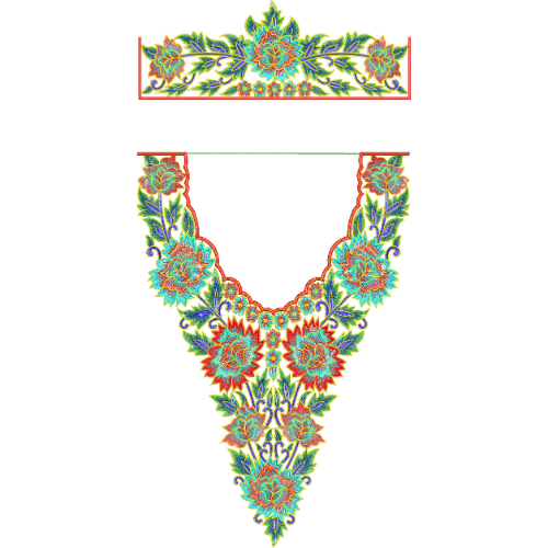 Delicate Kaftan Embroidery Design
