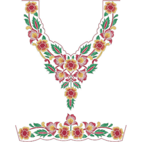 Kaftan Kurta Embroidery Design