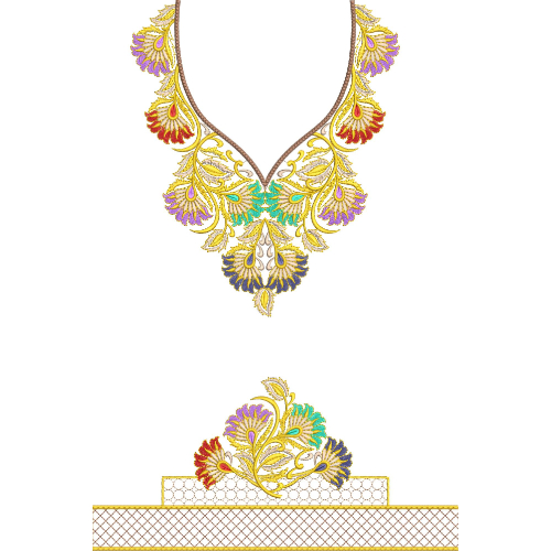 Simple Kaftan Embroidery Design