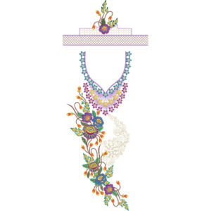 Flower Kaftan Embroidery Design