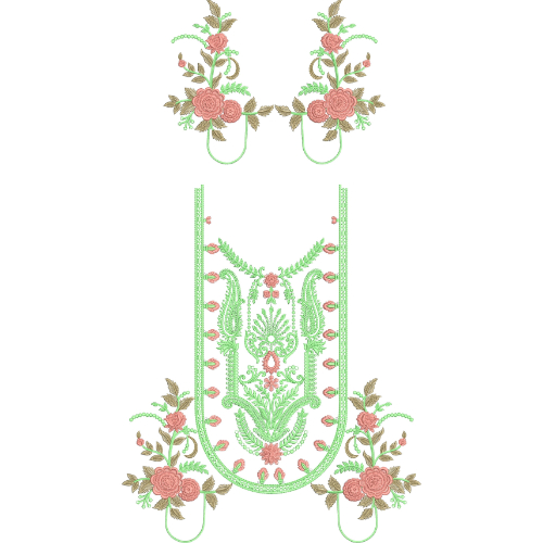 Delicate Kaftan Embroidery Design