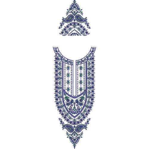 Flower Kaftan Embroidery Design