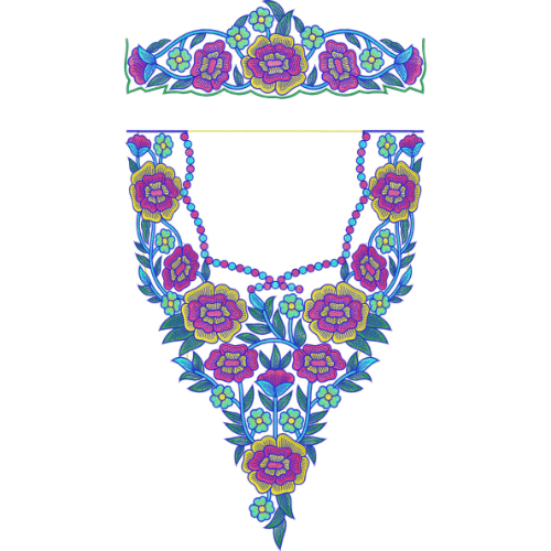 Simple Kaftan Embroidery Design