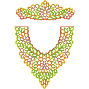 Kaftan Floral Embroidery Design