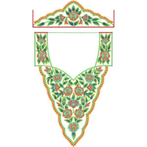 Flower Kaftan Embroidery Design